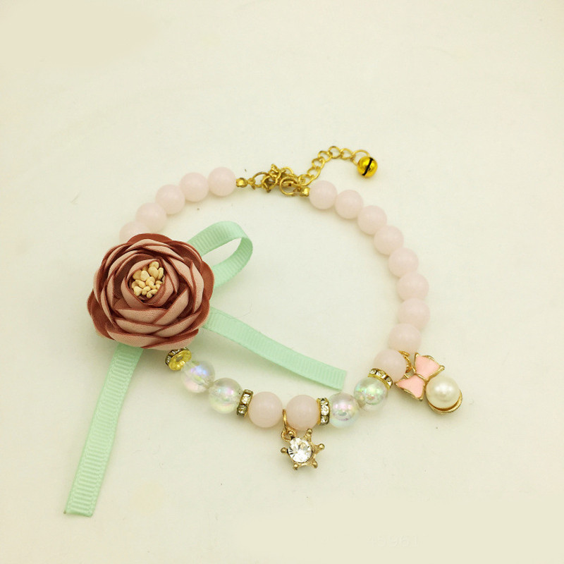 Ilus pärlitest kassikaelakee kivist ripatsid lemmiklooma kaelarihmad tarvikud ehted kaelakett koera kassile