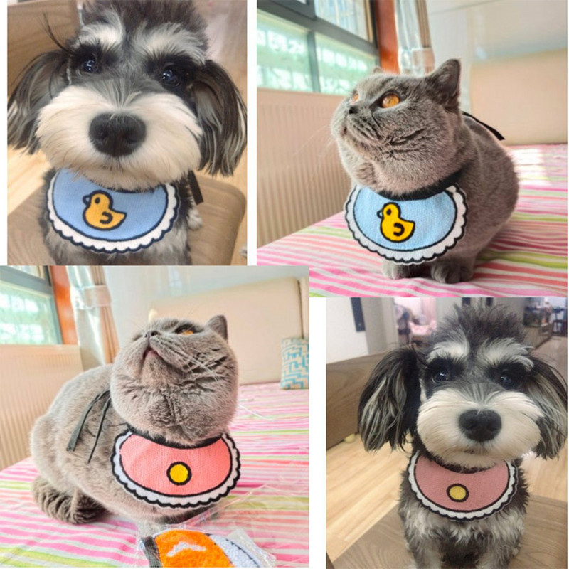 Podesivi kućni ljubimac, pas, mačka, slina ručnik, ovratnik, trokutasti šal, slatki crtani ukrasni rubac za male srednje pse, dodaci