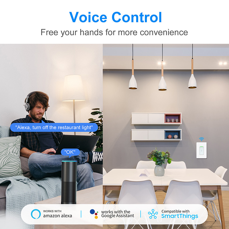 Tuya Smart Wifi lüliti induktiivne puutetundlik USA seinavalgusti lülitid Smart Life APP häälkaugjuhtimispult töötab Alexa Google Home`iga