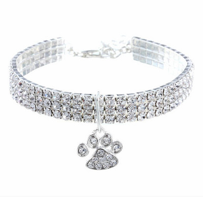 Modni 3 reda blistavih kamenčića Nakit Ogrlica s mačkama Luksuzni kristali s klinovima Štene Ogrlica za mače za male mačke Dodaci za kućne ljubimce