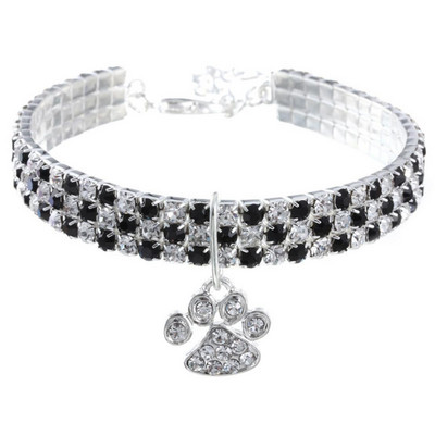 Modni 3 reda blistavih kamenčića Nakit Ogrlica s mačkama Luksuzni kristali s klinovima Štene Ogrlica za mače za male mačke Dodaci za kućne ljubimce