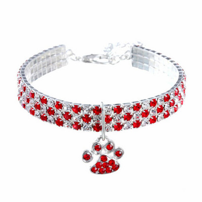 Modni 3 reda blistavih kamenčića Nakit Ogrlica s mačkama Luksuzni kristali s klinovima Štene Ogrlica za mače za male mačke Dodaci za kućne ljubimce