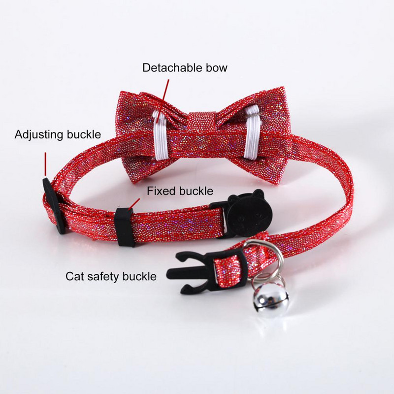 Dekor za mašnu za uklanjanje, ogrlica za kućne ljubimce, mačka, mini zvono, privjesak, šljokice, pseća traka za vrat, podesiva ogrlica za štene, traka za vrat, oprema za kućne ljubimce 2022.