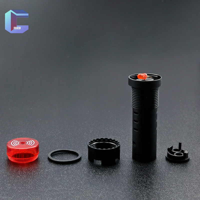 AD16-16SM 16 /22mm Zvučni signal upozorenja Trepereći crveni LED Isprekidani zvučni indikator alarma 12V 24V 110V AD16-22SM