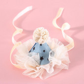 Šešir za mačke za kućne ljubimce Ultra-lagana rođendanska kapa za kućne ljubimce, šešir sa šljokicama, šešir za kućne ljubimce, ukras za glavu za kućne ljubimce