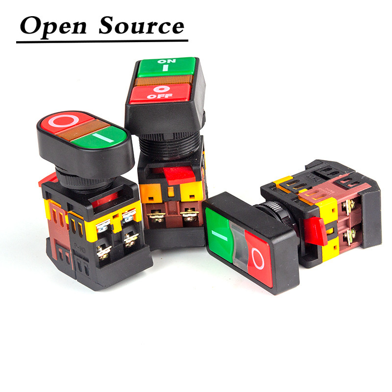 22mm/25mm/30mm APBB-22/AS22/PPBB-30 uključeno/isključeno Start Stop Tipkasti prekidač 10A/660V Samoresetiranje/Trenutni prekidač svjetla