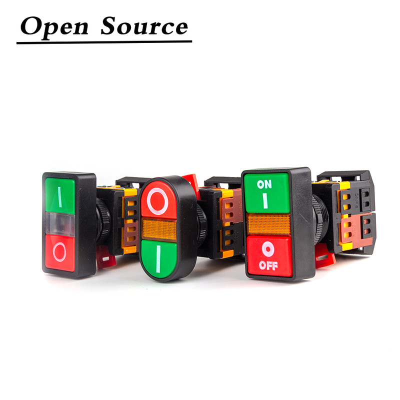 22mm/25mm/30mm APBB-22/AS22/PPBB-30 uključeno/isključeno Start Stop Tipkasti prekidač 10A/660V Samoresetiranje/Trenutni prekidač svjetla