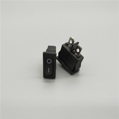 5 tk 10x22mm KCD1-110 must üliõhuke klahvlüliti NO/OFF 2 kontaktiga väikese instrumendi toitelüliti