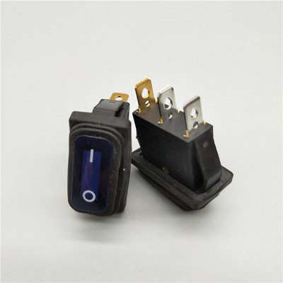 12V/220V LED svjetlo KCD3 Uključeno Isključeno Pravokutni dugi preklopni prekidač Vodootporan IP67 Poklopac Kontrolna ploča automobila 3PIN/2Pin