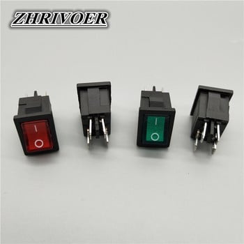 KCD1 4Pin LED Light Rocker Car Switch 6A/10A 250V/125V AC Κόκκινο Κίτρινο Πράσινο Μπλε 220V