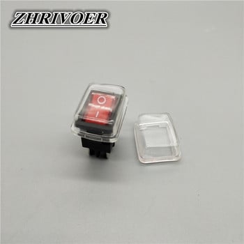 KCD1 4Pin LED Light Rocker Car Switch 6A/10A 250V/125V AC Κόκκινο Κίτρινο Πράσινο Μπλε 220V