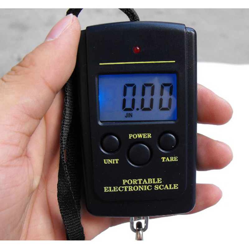 40kg digitaalne elektrooniline pagasikaal kaasaskantav kohver kaalu käepide reisikoti kaalumisnööri riputamine, köögikaal