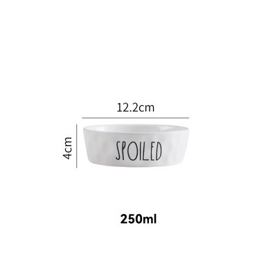 2100 ml Lielas ietilpības kaķu keramikas bļoda Liela suņu barība Ūdens barotājs mājdzīvnieku dzēriens Ēst Barošanas piederumi Kucēnu kaķēnu trauku trauki