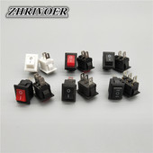 5gab KCD5 3A/250V 10*15mm SPST 2/3Pin ON/OFF Boat Rocker Switch Automašīnas Dashboard Dashboard Truck RV ATV Home