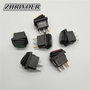 KCD1 12V/220V LED светлина Водоустойчив превключвател 3Pin 10A/250V IP67 Превключвател с бутон