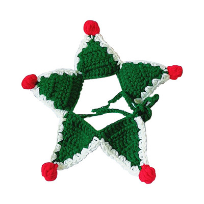 jauns jauks Ziemassvētku vecīša kaķa siekalas dvielis suņa šalle vilna mājdzīvnieku kaklasiksna Ziemassvētku dāvanu dekorēšana kucēnu aksesuāri kaķu kaklasiksna mājdzīvnieku piederumi