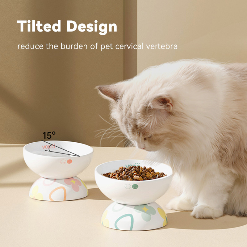 Keramička posuda za mačke Povišena hrana za kućne ljubimce Hranilice za vodu Mali psi Piće Pribor za jelo Mačke Pribor za hranjenje uzgojenih štenaca