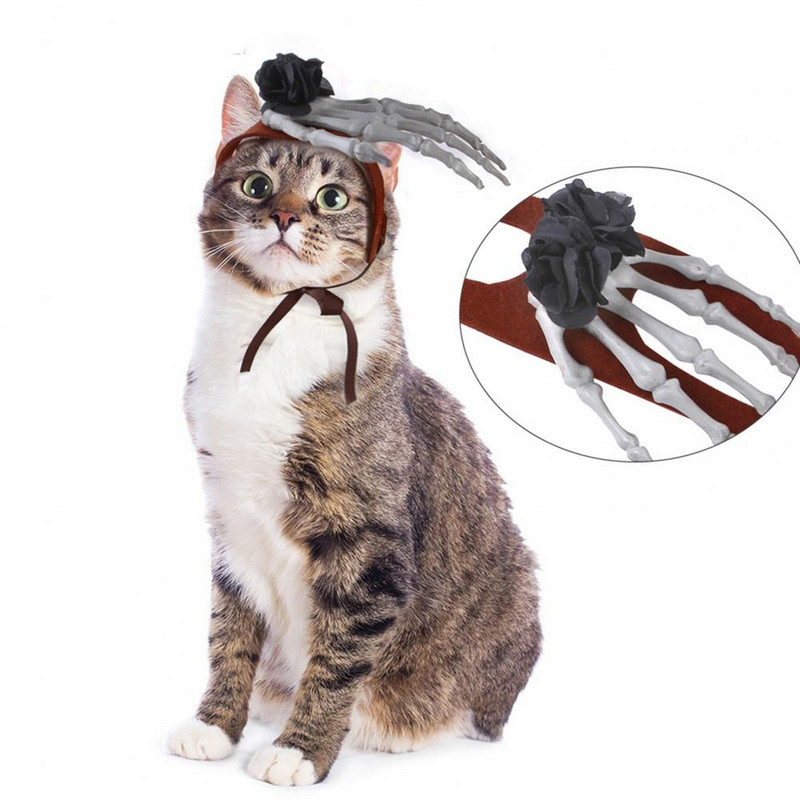 1 set Cosplay Wings Decor Prilagodljiv za kožu Jednostavan za nošenje Poboljšava atmosferu Poliester Mačka Halloween Kostim Ljubimac Šišmiš Wi