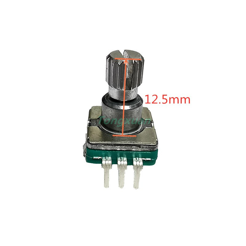 5 tk EC11 kodeerija lüliti nupplülitiga 30 asendiga pöörlev kodeerija koodlüliti 5 kontaktiga pistik tüüp 12,5 mm poolvõll