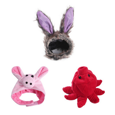 3Pcs Slatki kućni ljubimci Pas Mačke Kape Šešir Kostimi lava zeca za pse Male čivave Francuski buldog Puppy Festival Potrepštine za kućne ljubimce