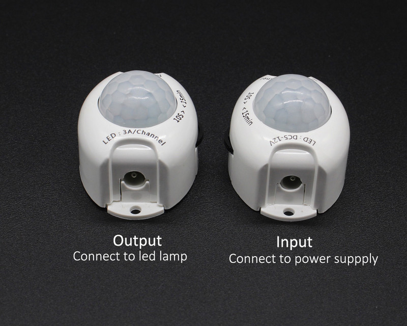 Liikumisanduri valguslüliti 5 V 12 V PIR Liikumisandur DC Liikumisanduriga Aktiveeritud Taimer Automaatne lüliti SISSE VÄLJA LED-riba jaoks
