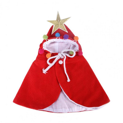 Lemmikmantel Ümarkaelus Pingutusnöör Kõrge elastsusega Soft Star Decor Cosplay Parandab õhkkonda Jõulud Kutsikad Kassid Mantel Lemmikloomarõivad