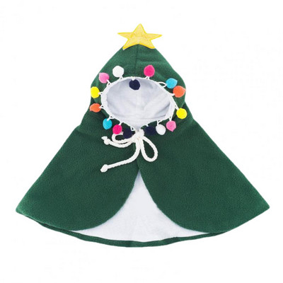 Lemmikmantel Ümarkaelus Pingutusnöör Kõrge elastsusega Soft Star Decor Cosplay Parandab õhkkonda Jõulud Kutsikad Kassid Mantel Lemmikloomarõivad