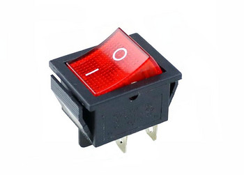 KCD4 ВКЛЮЧВАНЕ-ИЗКЛЮЧВАНЕ 16A 250VAC/20A 125VAC Светлинен червен бутон Клавиатурен превключвател 4-пинов превключвател за захранване