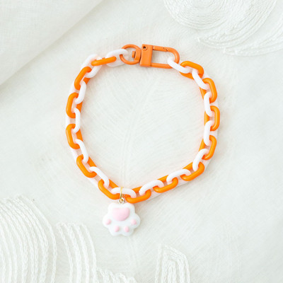 Pas bombone boje mačje šape, zvono, privjesak, ogrlica, sigurnosna ogrlica za mačke, podesiv opseg vrata protiv gušenja, pribor za kućne ljubimce