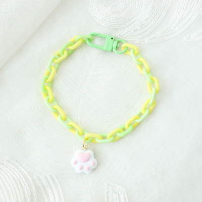 Pas bombone boje mačje šape, zvono, privjesak, ogrlica, sigurnosna ogrlica za mačke, podesiv opseg vrata protiv gušenja, pribor za kućne ljubimce