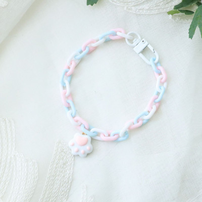 Pas bombone boje mačje šape, zvono, privjesak, ogrlica, sigurnosna ogrlica za mačke, podesiv opseg vrata protiv gušenja, pribor za kućne ljubimce