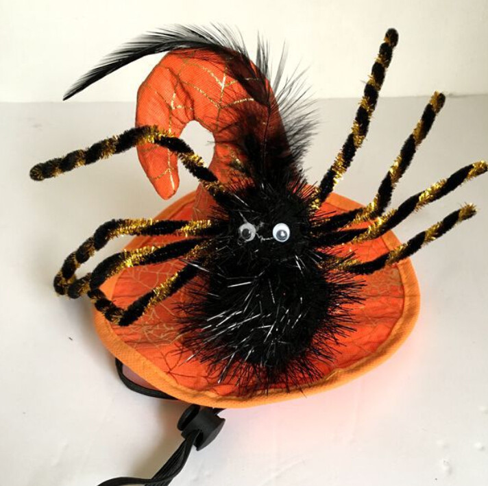 2018. Novi dolazak Šešir za mačku za kućne ljubimce Kape za kućne ljubimce Kape za kućne ljubimce Bundeva Pauk Vještičji šešir za životinje Kostim za kućne ljubimce Dekoracija za Noć vještica Odjeća za mačke Dekoracija kapa