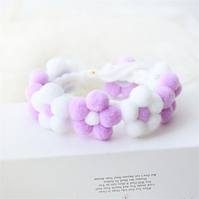 Mekana mačka, pas, ručno tkana plišana lopta, ogrlica, ogrlica za mačke, dodaci za kućne ljubimce, ogrlica s cvijećem