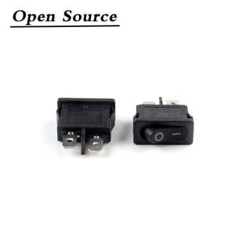 10 τεμ./παρτίδα KCD1-110 2 Pin 250V 6A Snap-in διακόπτη σκάφους SPST ON OFF Θέση Rocker