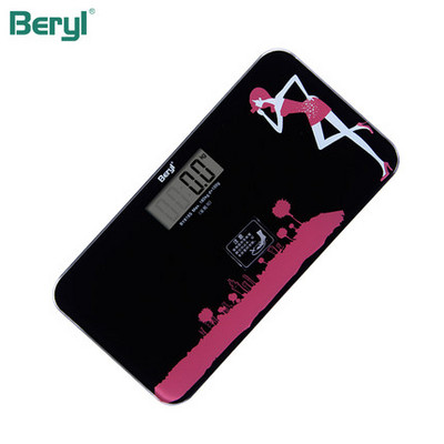 Hot Original 180kg 6 boja Mini kaljeno staklo PODNE VAGE Visokokvalitetna kućanska digitalna vaga za vaganje LCD Pesa Digital