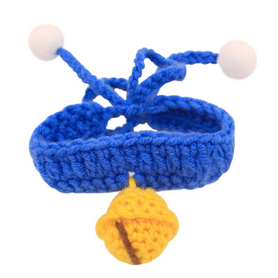 Kućni ljubimci Mačke Pletene vunene ogrlice za vrat Zimski psi Ukrasne ogrlice Mačići za kućne ljubimce Tiha zvonasta ogrlica Dodaci za kostime