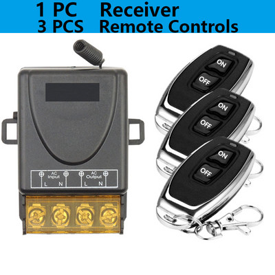 Nutika kodu juhtmevaba kaugjuhtimispuldi lüliti RF 433Mhz AC 220V 30A Kaugjuhtimispult sisselülitatud väljalülituslüliti koduveesoojendite jaoks. Laelamp