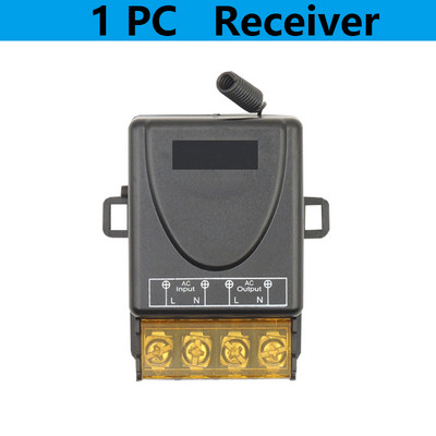 Nutika kodu juhtmevaba kaugjuhtimispuldi lüliti RF 433Mhz AC 220V 30A Kaugjuhtimispult sisselülitatud väljalülituslüliti koduveesoojendite jaoks. Laelamp