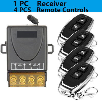 Nutika kodu juhtmevaba kaugjuhtimispuldi lüliti RF 433Mhz AC 220V 30A Kaugjuhtimispult sisselülitatud väljalülituslüliti koduveesoojendite jaoks. Laelamp