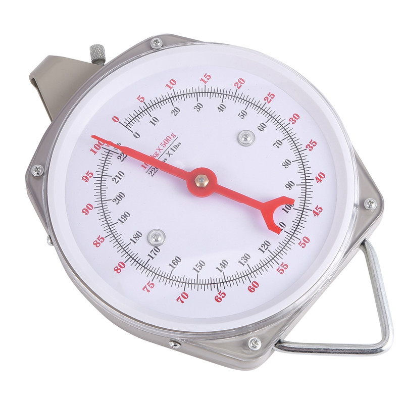 100 kg 220 lbs viseća vaga Kapacitet Mehaničke viseće vage od legure s 2 kuke