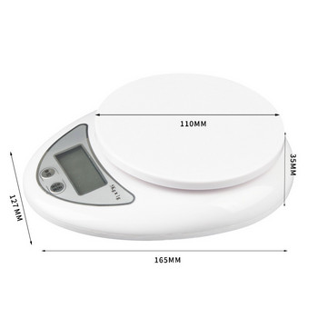 5kg/1g Преносима цифрова везна LED Електронни везни Пощенски хранителен баланс Измерване на тегло Кухненски LED електронни везни