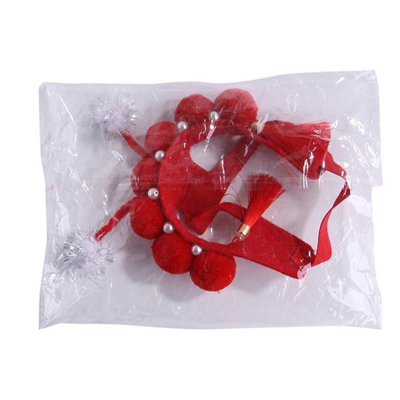 Dorakitten 1 tk Lemmiklooma müts Villased tutid Hiina stiilis plüüsist pallide sisustus Lemmiklooma kostüüm Müts Kassipoja müts Lemmikloomakarvad Aksessuaarid Lemmikloomatarbed