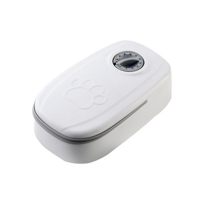 Lolojumdzīvnieku automātiskā laika padeves ierīce Lielas ietilpības sausās barības trauks Elektriskais suņu padevējs Divkāršā trauka bļoda kaķiem Suņiem Mājdzīvnieku piederumi