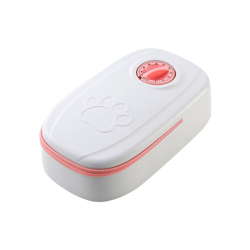 Lolojumdzīvnieku automātiskā laika padeves ierīce Lielas ietilpības sausās barības trauks Elektriskais suņu padevējs Divkāršā trauka bļoda kaķiem Suņiem Mājdzīvnieku piederumi