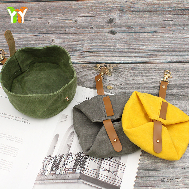 1000 ml sklopiva vodootporna platnena zdjela za pse, prijenosna putna hrana za kućne ljubimce, sklopiva mačka, pas, zdjela za vodu, hranilica za štene, dodaci za pse