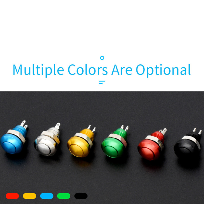 1 kom 8 mm trenutna metalna truba zvono na vratima Prekidač s gumbom Vodootporan Automatski motor PC Power Start Starter