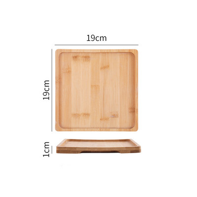 Kvadrātveida kaķu keramikas bļoda maziem suņiem barība ūdens mini bļodiņas mājdzīvnieku dzeršanai ēšanas barotājs ar koka bambusa paliktņiem kāmja putnu trauks