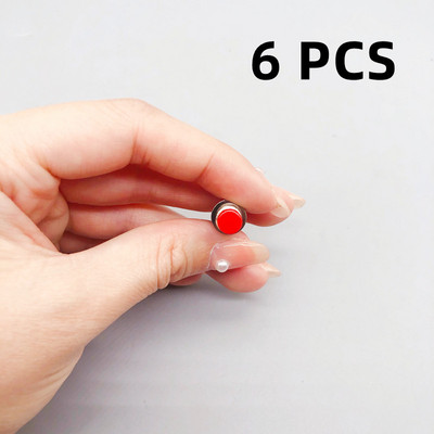 1/6 KOM, 7 mm, mini okrugli trenutni prekidač s gumbom Pritisnite samoresetiranje, mikro prekidači, normalno otvoreni 1NO, normalno zatvoreni 1NC