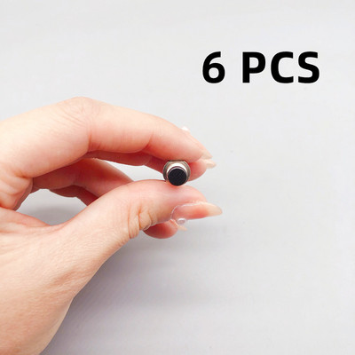 1/6 KOM, 7 mm, mini okrugli trenutni prekidač s gumbom Pritisnite samoresetiranje, mikro prekidači, normalno otvoreni 1NO, normalno zatvoreni 1NC