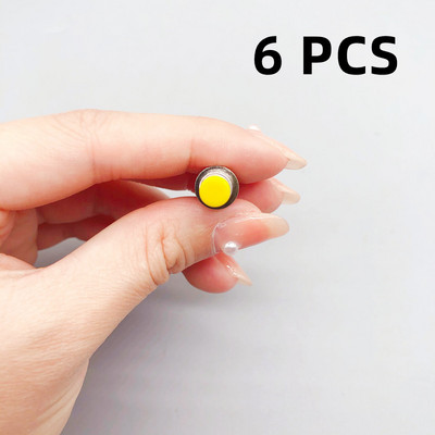1/6 KOM, 7 mm, mini okrugli trenutni prekidač s gumbom Pritisnite samoresetiranje, mikro prekidači, normalno otvoreni 1NO, normalno zatvoreni 1NC